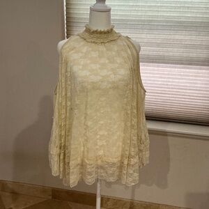 Free People Lace Overlay Size S (see measurements)
